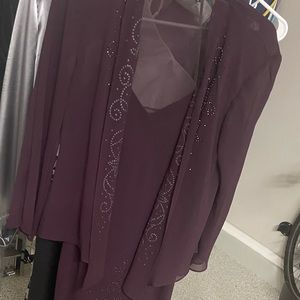 Long women’s dress with mini cover